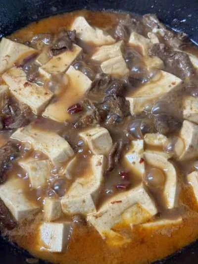 牛肉入り麻婆豆腐のレシピ手順：10