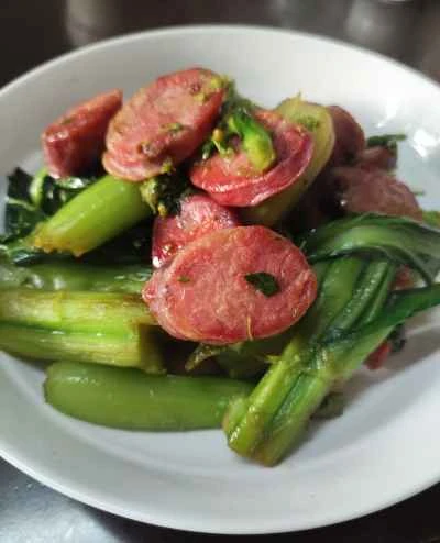 四川山椒ソーセージ入り白菜炒めの作り方：8