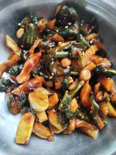 豚肉と八宝野菜の炒め物の作り方：1