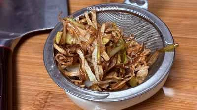 ネギ入りナマコの煮込みの作り方：3