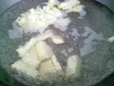 椎茸と冬筍の煮物を作る手順：9