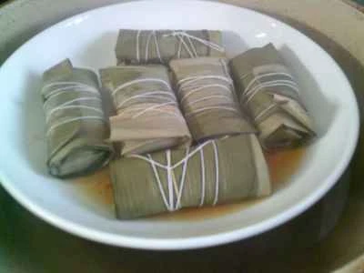 竹の葉で巻いた手羽先の作り方：12