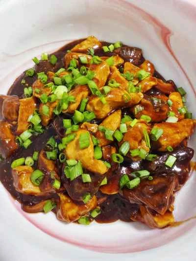 きのこ入りチキンのレシピ