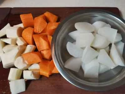 ラムの背骨と大根の煮込みの作り方：7