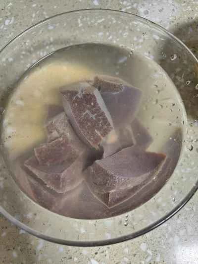 豚レバーと赤身の塩焼きの作り方：1