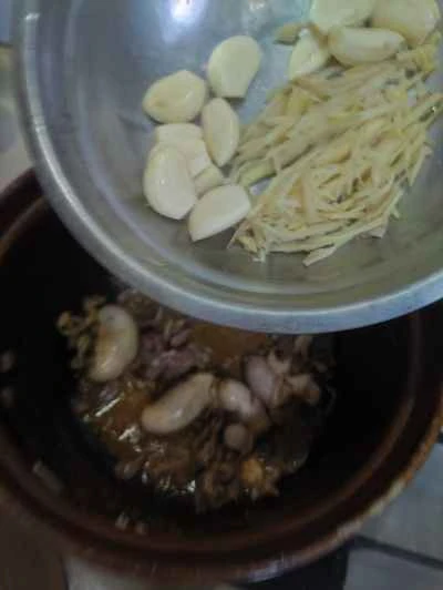 鶏の内臓と生姜の炒め物の作り方：6