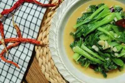 ニンニク風味のチンゲン菜の作り方：6