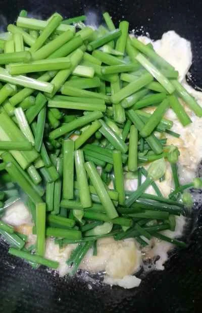 チャイブ入り卵炒めの作り方：5