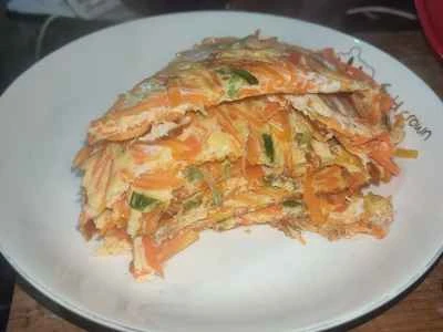 にんじんと卵のパンケーキのレシピ手順：5