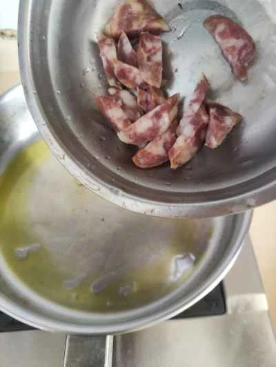 ピーマン、玉ねぎ、ソーセージ炒めの作り方：4