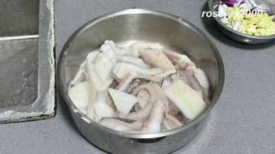 イカとスナップエンドウの炒め物の作り方：5