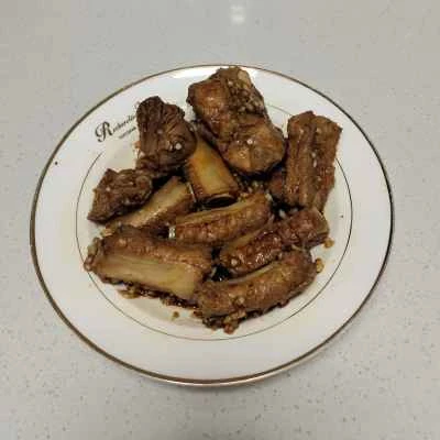 カリカリの黒豚チョップを作る手順：5