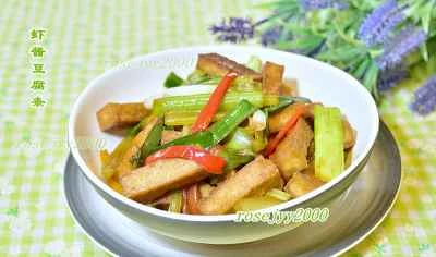 エビペースト豆腐細切りのレシピ