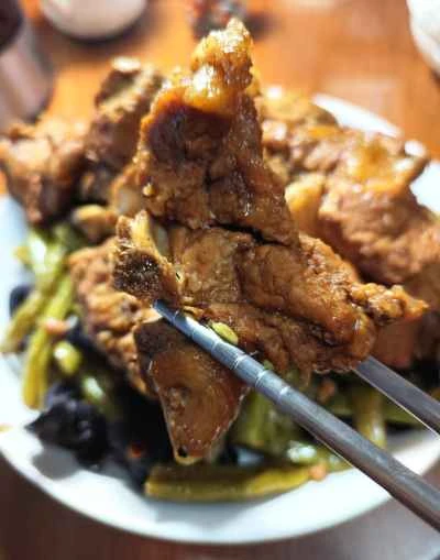 緑豆ソースで煮込んだ豚スペアリブの作り方：9