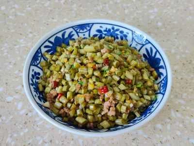 ひき肉とインゲンのピクルスのレシピ