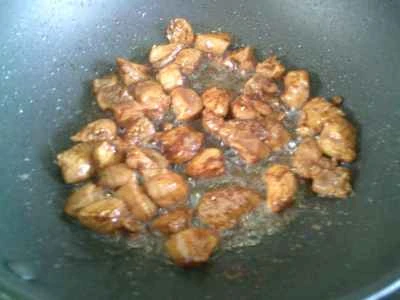 きのこと鶏胸肉の炒め物の作り方：12