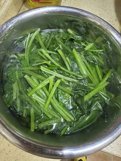 ほうれん草と卵のレシピ手順：4