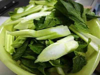 晩生の白菜を炒める手順:2