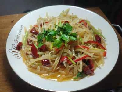 ホット＆サワーシュレッドポテトのレシピ