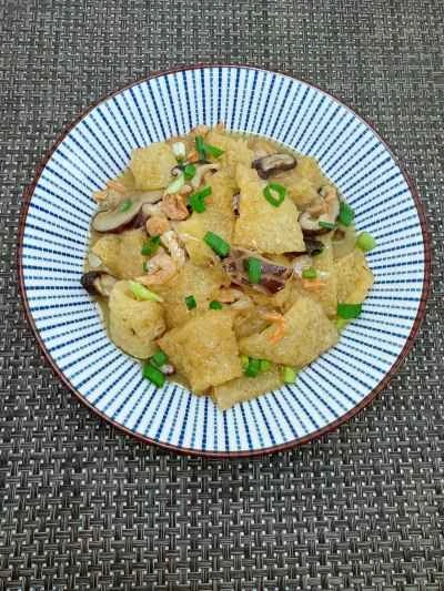 椎茸と干しエビの豚皮煮込みの作り方：14