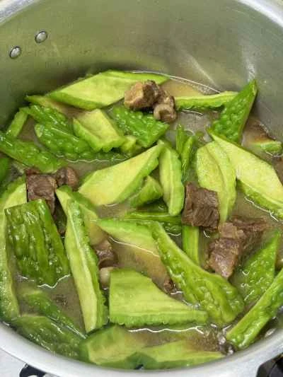 ゴーヤ入り牛バラ肉の煮込みの作り方：15