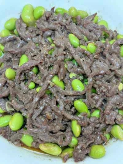 枝豆入り蒸し牛肉の作り方：8