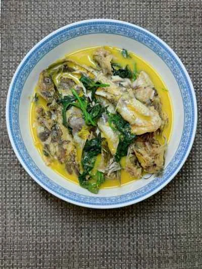 シソの葉で煮込んだ黄ナマズの作り方：8