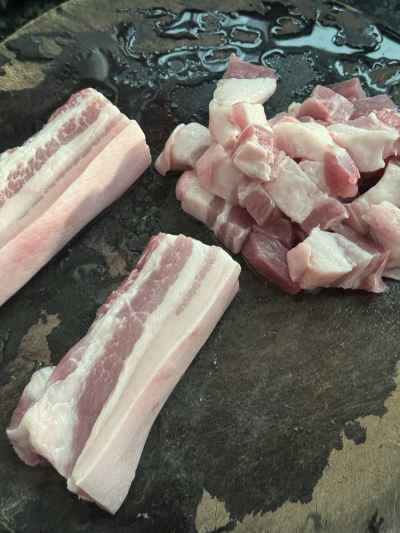 大根煮豚の作り方：1