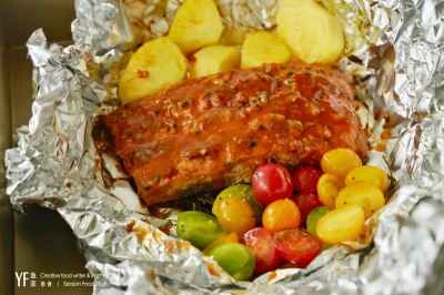 パッションフルーツとパイナップルのローストポークリブの作り方：7