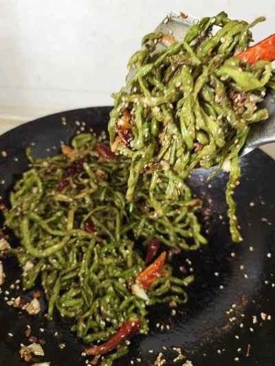 ササゲ炒めの作り方：7