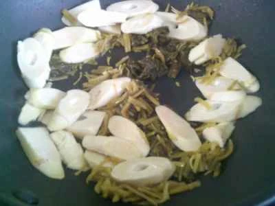 からし菜、たけのこ、ベジタリアンチキンの漬物の作り方：7