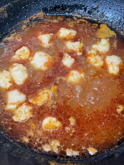 四川麺入りトマトエビペーストの作り方：9