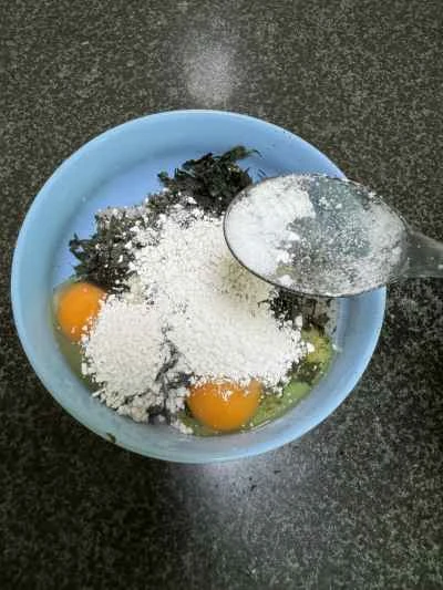 海藻とイカのケーキの作り方：6