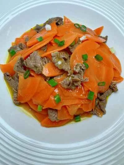 牛肉とニンジンの炒め物のレシピ
