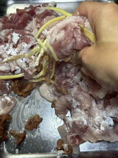 蒸し豚バラ肉の梅干しの作り方：8