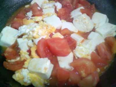 ゆで卵、トマト、豆腐の作り方：11