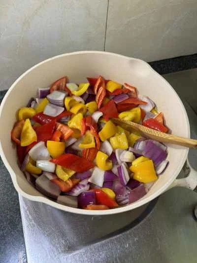 ピーマンと豚モツの炒め物の作り方：7