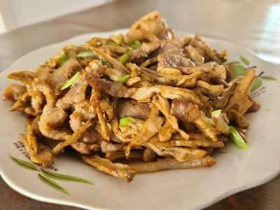 豚バラ肉とたけのこと炒め物の作り方：8