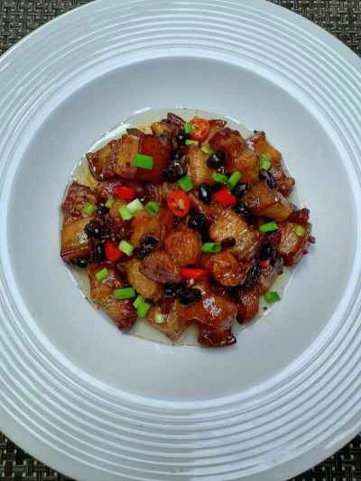 発酵黒豆入り蒸し豚バラ肉の作り方：11