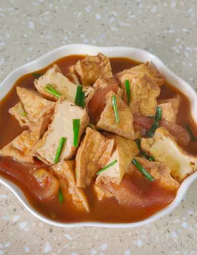 トマト煮豆腐の作り方：15