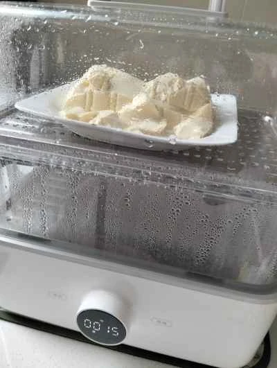 自家製豆腐プリンのレシピ手順：1