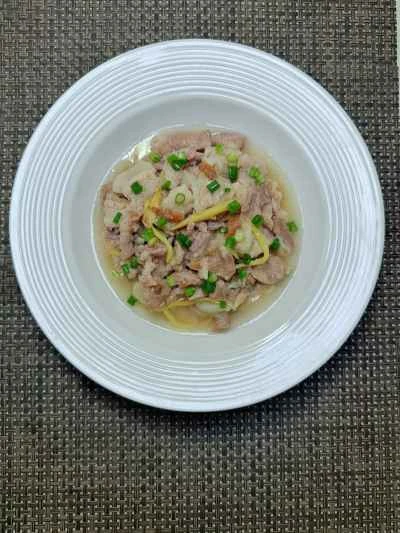 酸っぱい梅の蒸し豚バラ肉の作り方：13