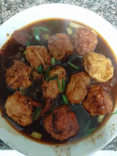 グルテンとエビのペーストの揚げ物のレシピ