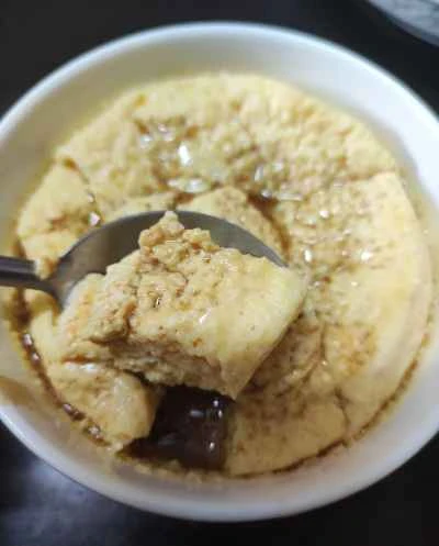 牛乳入り蒸し卵のレシピ手順：6