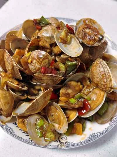 アサリの炒め物のレシピ