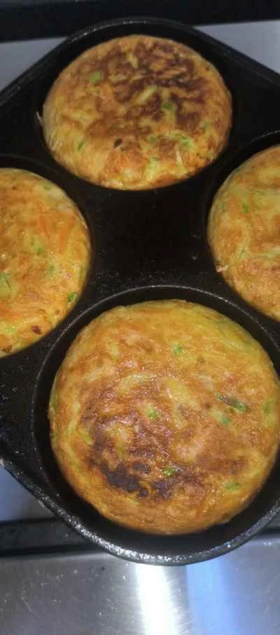 野菜とエビの濃厚オムレツの作り方：6