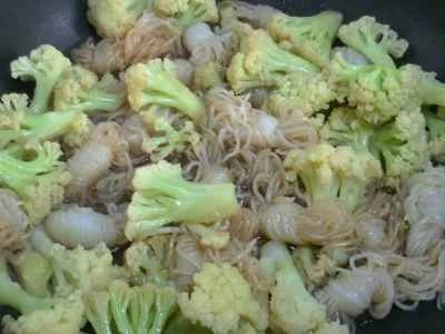 こんにゃくの結び目とカリフラワーの炒め物の作り方：10