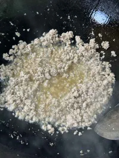 ひき肉入りズッキーニ炒めの作り方：4