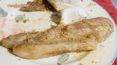 ニンニク風味の塩豚の作り方：8