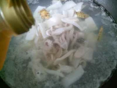 イカと大根の炒め物の作り方：6